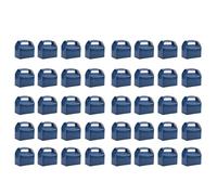Widybord Paquete de 48 cajas de regalo blancas para fiestas de cumpleaños, fiestas de 6 x 3.5 x 3.5 pulgadas, azul oscuro