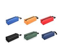 Widybord Paquete de 6 bolsas pequeñas para herramientas con cremallera, bolsa de herramientas de tela Oxford impermeable, organizador portátil (9.8 x 3.3 x 2.7 pulgadas) duradero, ver imagen