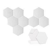 Widybord Paquete de 8 paneles acústicos hexagonales autoadhesivos, paneles absorbentes de sonido para estudios/estudios de grabación/oficinas, color