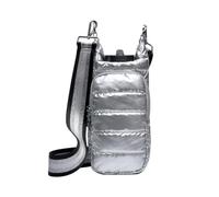 Widybord para Botella de Agua, Cruzada para Botella de Agua con Correa y Bolsillos para Mujer, para Caminar, Senderismo, Camping, Gris