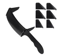 Widybord - Peine de posicionamiento para peluquero, peine de corte de pelo, para hombre, color negro