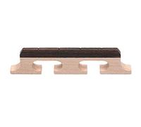 Widybord Piezas de repuesto para instrumentos de cuerda de puente de madera de arce rosa de 4 cuerdas