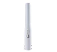 Widybord - Plancha de pelo y rizador, sin 2 en 1, plancha de pelo de viaje recargable por USB, mini rizador portátil, color blanco