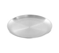 Widybord - Plato redondo (23 cm, acero inoxidable, bandeja pequeña, 23 cm), color plateado