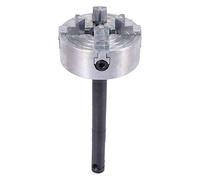 Widybord Portabrocas de cuatro mandíbulas Z011A para mini torno de metal M12 x 1 mm, rosca trasera de 1,8 a 56 mm, 12 a 65 mm, accesorio de torno mini