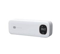 Widybord Portacepillos de dientes inteligente esterilizador de cepillo de dientes inteligente portacepillos de dientes de pared de secado recargable con pantalla LED para baño blanco