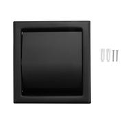 Widybord Portarrollos Papel Higiénico Empotrado, Colgador Pared, Caja Doble Rollo Acero Inoxidable para Baño, Estante Almacenamiento Papel