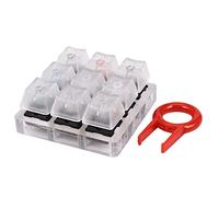Widybord Probador de teclado acrílico 9 muestras de teclas de plástico transparente para interruptores Cherry MX