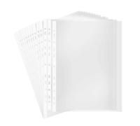Widybord - Protector de hoja de 100 páginas, 11 agujeros, protector de hoja transparente, 11 agujeros, protector de hoja, archivador de papel, carta, hoja archivador, manga 8 seda