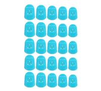 Widybord Protectores de Dedos de Guitarra, Protección Anti-Deslizante para los Dedos Cubre Gorras para Principiante Jugando Guitarra Ukulele, 5 Tamaños 50 Piezas Serías