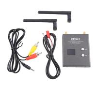 Widybord RD945 5.8G 48 Canales Doble Módulo Interruptor de Recepción Receptor de Transmisión de Imagen Modelo de Avión Larga Distancia Accesorios Negro