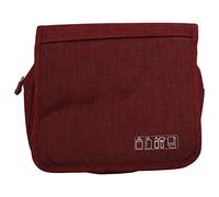 Widybord rojo colgante viaje grande cosmético bolsa de aseo para mujer necesitada maquillaje belleza vanidad caso organizador accesorio de almacenamiento bolsa de lavado