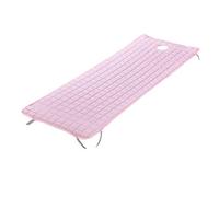 Widybord - Sábanas de masaje a cuadros sólidos, material agradable para la piel drapeada de masaje, tratamiento para spa, manta con agujero redondo para respiración, 190 x 70 cm, color rosa