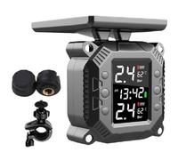 Widybord Sistema de Monitoreo de Presión de los Neumáticos TPMS para la Motocicleta sin Monitor de Temperatura Sensor Solar Externo a Prueba de Agua Estilo C