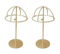 Widybord - Soporte de pantalla para sombrero de 2 piezas, soporte para sombrero/peluca ajustable resistente, presentador de sombrero independiente o acero inoxidable