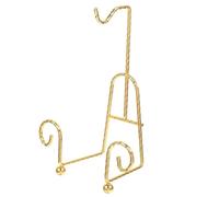 Widybord - Soporte de taza de oro, soporte para té, expositor de platillo de taza de metal dorado, 1 pieza
