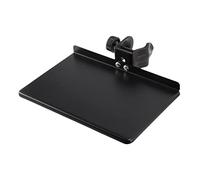 Widybord Soporte universal para micrófono, bandeja de metal, con abrazadera de montaje