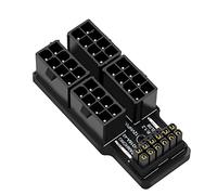 Widybord - Tarjeta gráfica 4x8pin serie 40 ATX3.0 12VHPWR 12+4P 600W convertidor de potencia de 180 grados para tarjeta gráfica 4080 4090 negro