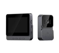 Widybord - Timbre de vídeo sin 1080P con pantalla IPS de 4,3 pulgadas, cámara de 2,4 G para villa y casa (A)