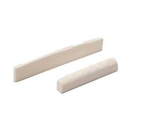Widybord Tuerca de sillín de puente de hueso para guitarra acústica de 12 cuerdas, 49 mm/76 mm, piezas de repuesto