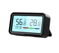 Widybord Tuya Smart WiFi Sensor de temperatura y humedad termómetro e higrómetro sin alarma de enlace remoto LCD para - B fácil instalación