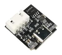 Widybord USB-C a Puerto Serie Módulo de Tarjeta UART 3,3 V Tipo-C Cable de Descarga Cepillo de Actualización Industrial 1 Pieza Negro