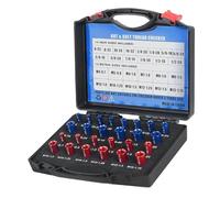 Widybord Veder de Rosca de Tuercas y Pernos - 26 Piezas (14 Pulgadas y 12 Métricas) Conjunto de Medidores de Identificación Medidores de Dimensionamiento de Pernos