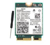 Widybord WiFi 7 BE200 BE200NGW - Tarjeta WiFi + Destornillador BT 5.4 802.11AX Tri-Band M.2 NGFF Adaptador de red sin para Win10/11