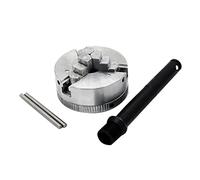 Widybord Z011 - Mini portabrocas de aleación de zinc, manual, autocentrado, metal, 3 mandíbulas, abrazadera de metal con máquina herramienta de torno CNC