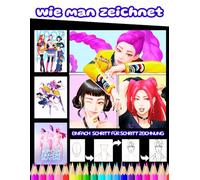 Wie man zeichnet: K-POP Demon Hunters, Schritt-für-Schritt-Zeichenbuch für Kinder, Teenager und Anfänger - Lerne, coole K-Pop-Fantasy-Charaktere zu zeichnen