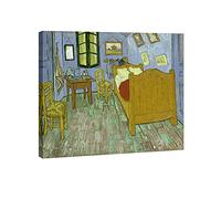 Wieco Art The Bedroom at Arles - Lienzo clásico para pared, diseño de Van Gogh, reproducción de pinturas al óleo famosas para decoración de baño, hogar y oficina