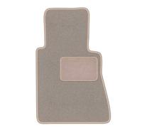 Wielganizator Alfombra Beige del Conductor, Adecuada para: Mercedes W123 (1975-1986) sedán, Alfombra de Coche de Terciopelo Combo del Conductor con Alfombra Beige, a Medida para el Coche