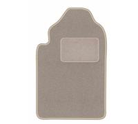 Wielganizator Alfombra Beige del Conductor, Adecuada para: SsangYong Rexton II (2006-2012) Alfombra de Coche de Terciopelo SUV con Revestimiento Beige, a Medida para el Coche