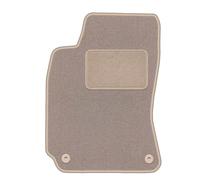 Wielganizator Alfombra Beige del Conductor, Adecuada para: Volkswagen Passat B5 (1996-2001) sedán, Combi, Variant Velour Alfombra de Coche de moqueta Beige a Medida para el Coche