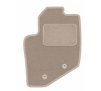 Wielganizator Alfombra Beige del Conductor, Adecuada para: Volvo XC70 II (2000-2007) Alfombra de Coche de Terciopelo Combo con Alfombra Beige a Medida para el Coche