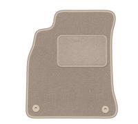 Wielganizator Alfombra Beige del Conductor, Apta para: Audi A4 B8 (2007-2015) sedán, Combi, Avant, Allroad Velour, Alfombra de Coche de Terciopelo Alfombra Beige a Medida para el Coche