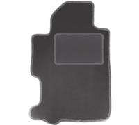 Wielganizator Alfombra de Terciopelo de Grafito del Conductor, Adecuada para: Honda FR-V (2004-2009) Minivan Alfombrilla de Coche para los pies del Conductor en Grafito 1-Teilig Ajuste