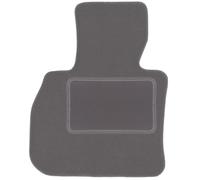 Wielganizator Alfombra de Terciopelo de Grafito del Conductor, Adecuada para: Mini Countryman F60 (2017-) Alfombra de Coche Crossover para los pies del Conductor en Grafito 1-Teilig Ajuste