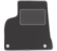 Wielganizator Alfombra de Terciopelo de Grafito del Conductor, Adecuada para: Peugeot 5008 I (2009-2017) 7 Personas Alfombrilla de pie del Conductor en Grafito 1-Teilig Ajuste