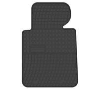 Wielganizator Alfombrilla de goma para conductor compatible con: BMW 3 E46 Compacto, Coupé, Sedán, Estate, Touring (1998 - 2007), ajuste de goma negro, 1 pieza, ajuste perfecto con clips de montaje