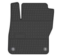 Wielganizator Alfombrilla de goma para conductor compatible con: Ford Focus MK2 Estate, sedán, hatchback (2004 - 2011), ajuste de goma negro, 1 pieza, ajuste perfecto con clips de montaje