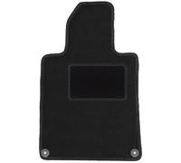 Wielganizator Alfombrilla para Conductor de Peugeot 508 I (2010 - 2018) Sedán Estate SW RXH - Terciopelo - Accesorios para Coche - Alfombrillas a Medida - Práctico Felpudo - 1 Pieza - Negro