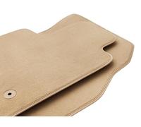 Wielganizator Alfombrillas de Coche - Alfombrillas de Terciopelo compatibles con Peugeot 508 I Sedán, Combi, SW, RXH - Beige recubierta de Goma - Juego Delantero - Juego Completo Delantero
