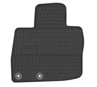 Wielganizator Alfombrillas de Coche de Goma a Medida, compatibles con Honda Civic VIII (UFO) Hatchback (2006-2012) Alfombrilla de pie Delantera Izquierda de Goma Negra con Soportes incluidos 1