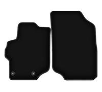 Wielganizator Alfombrillas de Coche de Terciopelo a Medida, compatibles con Citroen C-Elysee (2012-) - Calidad: básica | Ajuste preciso, Antideslizante - 2 Piezas - Negro