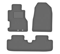 Wielganizator Alfombrillas de Coche de Terciopelo a Medida, compatibles con Honda Civic VII (2001-2005) | Calidad: Carlux, Ajuste, Grafito/Gris