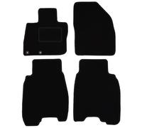 Wielganizator Alfombrillas de Coche de Terciopelo a Medida, compatibles con Honda Civic VIII Hatchback 2006-2012, Terciopelo, Accesorios para Coche, 4 Piezas, Color Negro