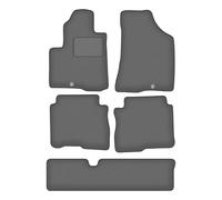 Wielganizator Alfombrillas de Coche de Terciopelo a Medida, compatibles con Hyundai Santa Fe II 7 plazas (2006-2012)