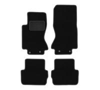 Wielganizator Alfombrillas de Coche de Terciopelo a Medida, compatibles con Jaguar S-Type X204 Sedan 2002-2008, 4 Piezas, Color Negro