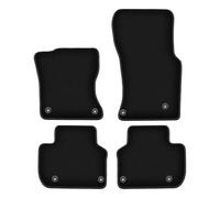 Wielganizator Alfombrillas de Coche de Terciopelo a Medida, compatibles con Jaguar XF X260 (2016-) - Calidad: básica | Ajuste preciso, Antideslizante y 4 Piezas, Color Negro